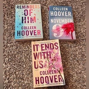 ✨ Colleen Hoover 3-Book Bundle — It Ends With Us, November 9, Reminders of Him ✨
